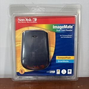 SanDisk ImageMate Dual Card Reader SDDR-75-07 For CompactFlash & SmartMedia New